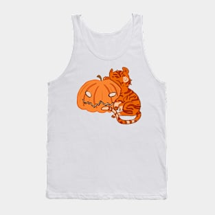 Pumpkin tiger Tank Top